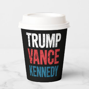 Trump Vance Kennedy Wahl 2024 Pappbecher