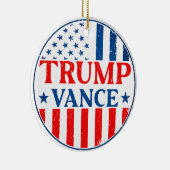 Trump Vance Keramik Ornament (Rechts)