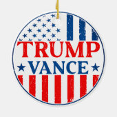 Trump Vance Keramik Ornament (Hinten)