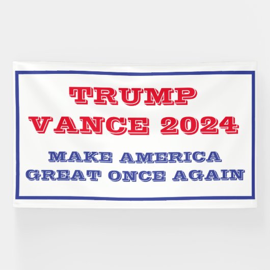 Trump Vance macht Amerika wieder groß Banner (Horizontal)