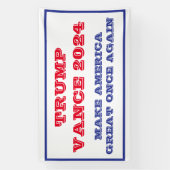 Trump Vance macht Amerika wieder groß Banner (Vertikal)