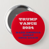 Trump Vance macht Amerika wieder groß Button (Vorne & Hinten)