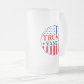 Trump Vance Mattglas Bierglas (VorderseiteRechts)
