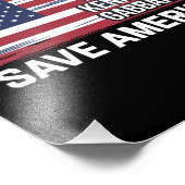 Trump Vance Musk Kennedy Gabbard 2024 Rettete Amer Fotodruck (Ecke)