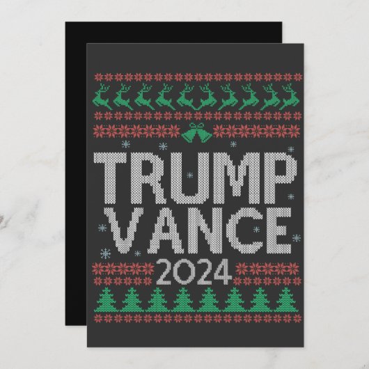 Trump Vance Nimm America Back Election Vote USA Einladung (Vorne/Hinten)