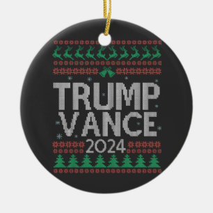 Trump Vance Nimm America Back Election Vote USA Keramik Ornament