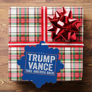 Trump Vance Nimm America Back Election Vote USA Ornament Karte