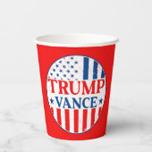 Trump Vance Pappbecher (Rückseite)