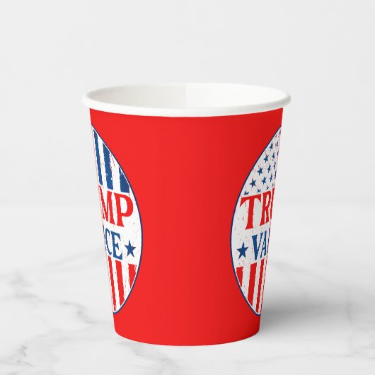 Trump Vance Pappbecher (Links)