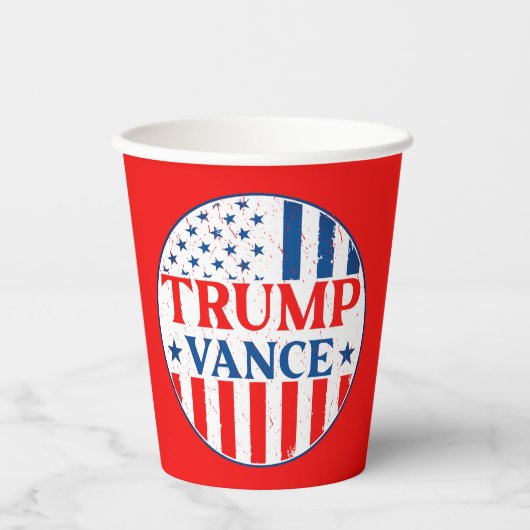 Trump Vance Pappbecher (Vorderseite)