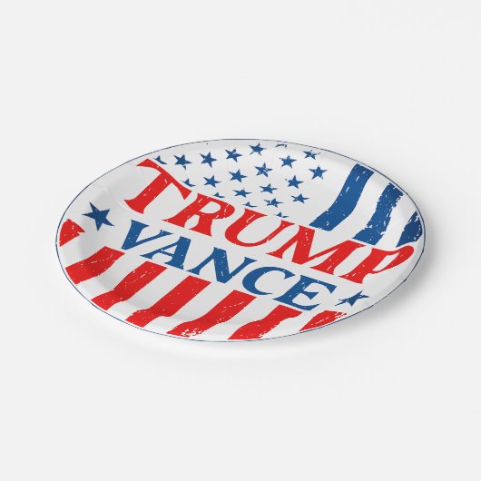 Trump Vance Pappteller (Schrägansicht)