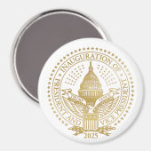 Trump Vance Präsident Einweihung des Logos Magnet (Vorderseite/Rückseite)