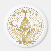 Trump Vance Präsident Einweihung des Logos Magnet (Vorne)