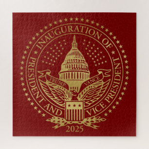 Trump Vance Präsident Einweihung des Logos Puzzle