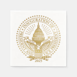 Trump Vance Präsident Einweihung des Logos Serviette