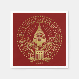 Trump Vance Präsident Einweihung des Logos Serviette