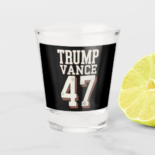 Trump Vance Präsident Vintage Trump Gewinnt Schnapsglas