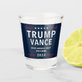 Trump Vance Präsidentschaftskampagne 2024 Schnapsglas (Vorderseite)