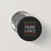 Trump Vance Republikaner Ugly Christmas Sweater Xm Button (Vorne & Hinten)