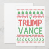 Trump Vance Republikaner Ugly Christmas Sweater Xm Einladung (Vorne/Hinten)