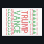 Trump Vance Republikaner Ugly Christmas Sweater Xm Geschenkpapier Set<br><div class="desc">Trumpf,  Wahl 2024,  Präsidentschaftswahlkampf,  Trumpf-Vance-Wahl,  Trump-Vance-Präsidentschaft,  Trump-Vance 2024,  Trumpf-Kampagne,  Vance-Kampagne,  Präsidentschaftswahl,  Trump-Vance Präsidentschaftswahl</div>