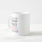 Trump Vance Shirt 2024 Kaffeetasse (Vorderseite Links)