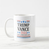 Trump Vance Shirt 2024 Kaffeetasse (Links)