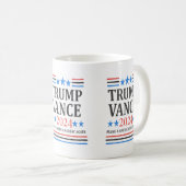Trump Vance Shirt 2024 Kaffeetasse (VorderseiteRechts)