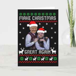Trump Vance Shirt Brüder machen Weihnachten großar Karte