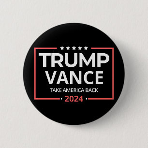 Trump Vance , Trump Vance 2024, nimmt Amerika zurü Button