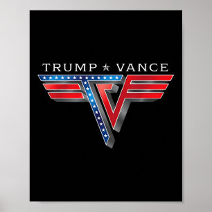 Trump Vance Tv Rocker-Logo Vintage Trump Vance 202 Poster