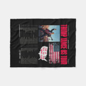 Trump Vance Us Tour Fleecedecke (Vorderseite (Horizontal))