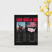 Trump Vance Us Tour Karte (Gelbe Blume)