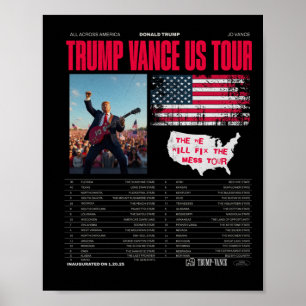 Trump Vance Us Tour Poster