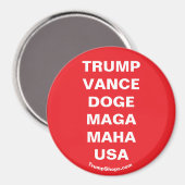 TRUMP VANCE USA MAGNET (Vorderseite/Rückseite)