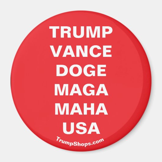 TRUMP VANCE USA MAGNET (Vorne)