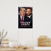 Trump Vance Wahlkampfkollektiv 2024 Poster (Küche)