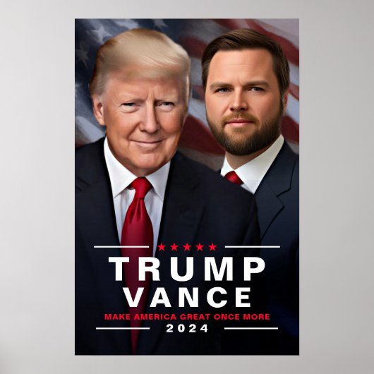 Trump Vance Wahlkampfkollektiv 2024 Poster (Vorne)