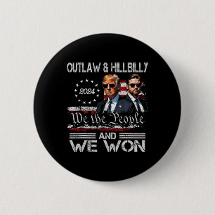 Trump Vance We Won Win Einweihung Tag 2025 47. Button