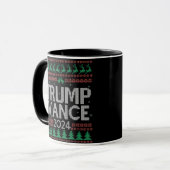 Trump Vance Weihnachten Ugly Xmas Sweater-Wahl Tasse (Vorderseite Links)