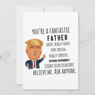 Trump Vater, lustiger Vater Geburtstag, Vater Feiertagskarte