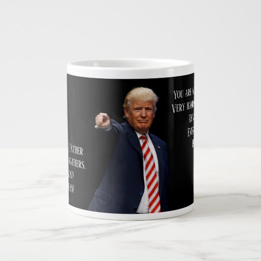 Trump Vatertag Jumbo-Tasse (Vorderseite)