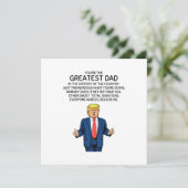 Trump Vatertag Trump Vater Geburtstag Karte (Stehend Vorderseite)