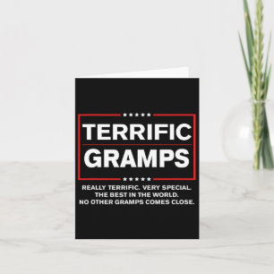 Trump Vathers Day Gift for Gramps Funny Campaign S Karte