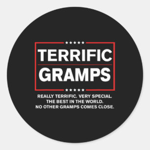 Trump Vathers Day Gift for Gramps Funny Campaign S Runder Aufkleber