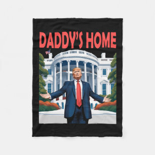 Trump Vatis Zuhause Weißes Haus 1  Fleecedecke