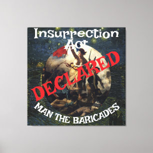 Trump verbietet Unzucht Ehebruch Blaue Staaten Leinwanddruck