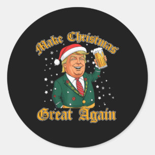 Trump verbringt frohe Weihnachten mit Trump-Brüder Runder Aufkleber