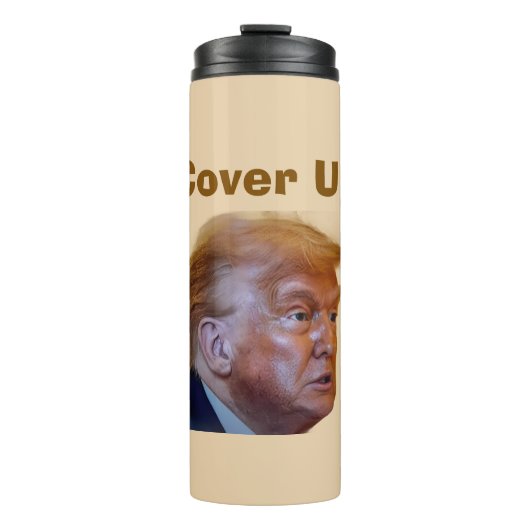 Trump/Verdeckter Thermobecher Thermosbecher (Vorderseite)