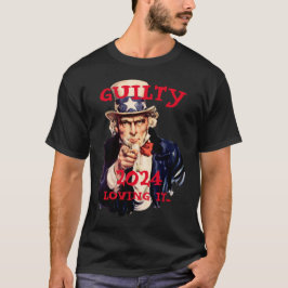 Trump verhaftet 2024 verurteilt Uncle Sam TASSE SH T-Shirt